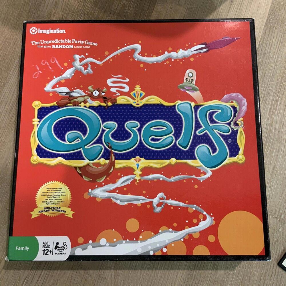 Quelf Board Game - The Unpredictable Party Game by Imagination - Family Edition